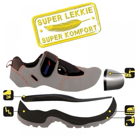 Sandały bezpieczne rozmiar: 46